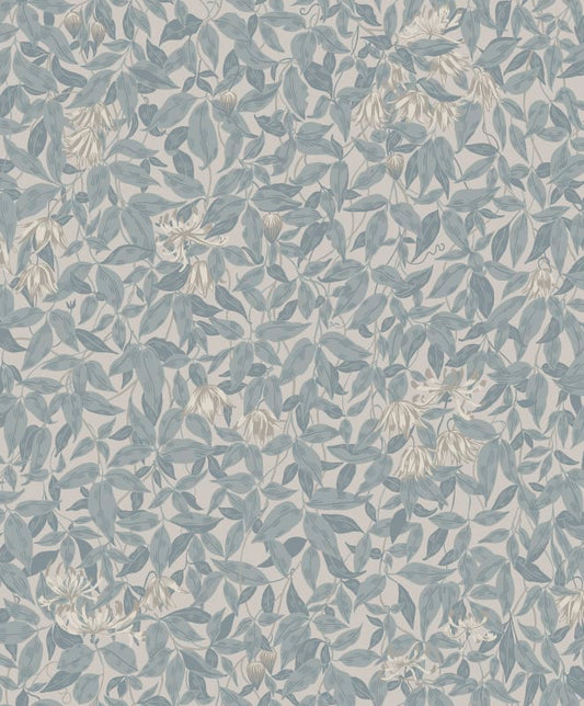 Linnea Garden Wallpaper - Misty Blue