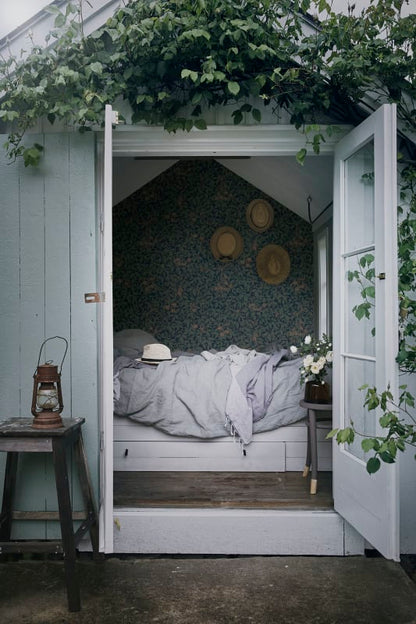 Linnea Garden Wallpaper - Midnight Blue