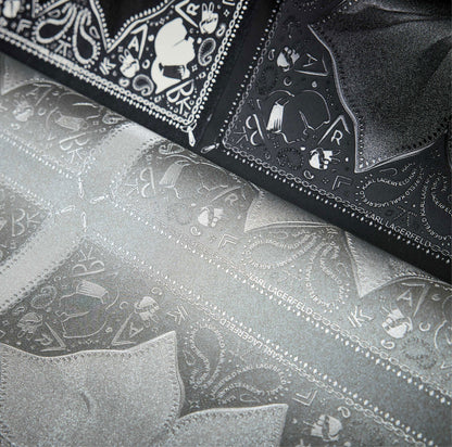 Paisley Block Heavy Weight Wallpaper - Grey