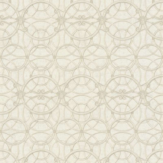 Versace Chain Wallpaper - Creme/Gold/White