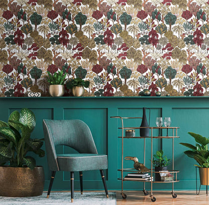 Exotic Oasis Wallpaper - Brown