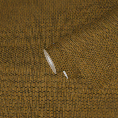 Chunky Weave Wallpaper - Ochre
