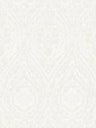 Textured Damask Textured Wallpaper - White