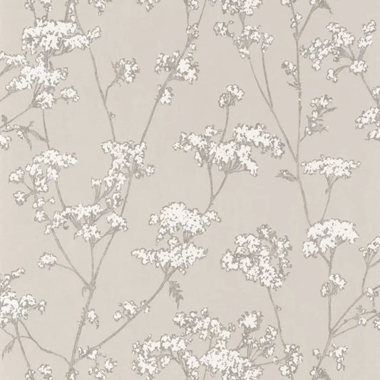Graminees Wallpaper - Grey/White