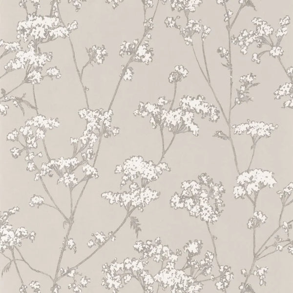 Sample - Graminees Wallpaper - Grey/White