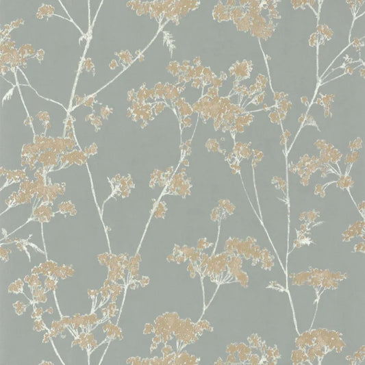 Graminees Wallpaper - Grey/Blue