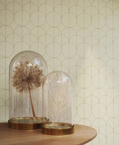 Reflect 1930 Wallpaper - Taupe