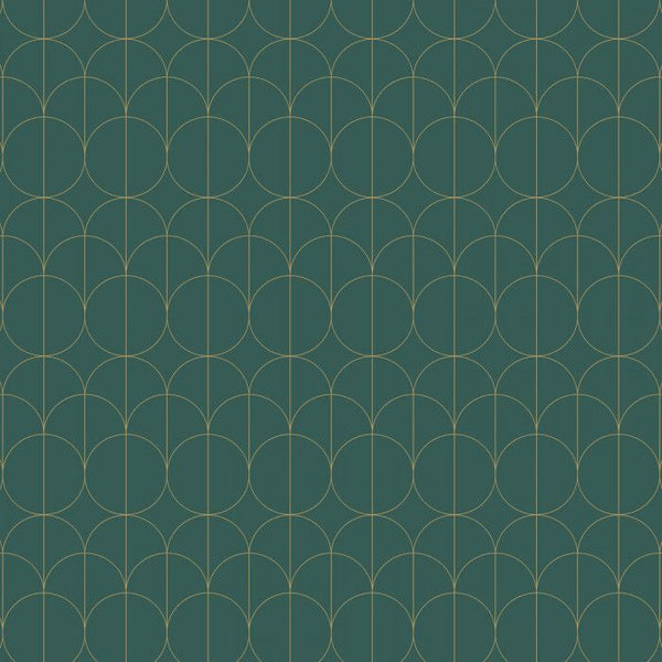 Sample - Reflect 1930 Wallpaper - Green