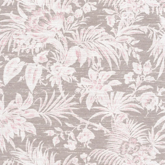 Fern Wallpaper - Taupe Pink - Discontinuing LAST 3 Rolls