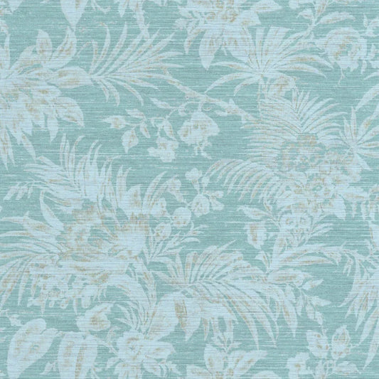 Fern Vinyl Wallpaper - Teal - Discontinuing