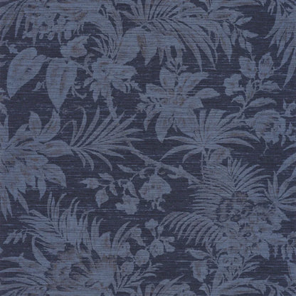 Fern Vinyl Wallpaper - Indigo - Discontinuing