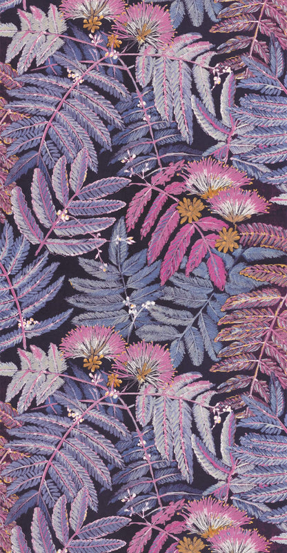 Botanica Albizia Wallpaper - Purple and Pink