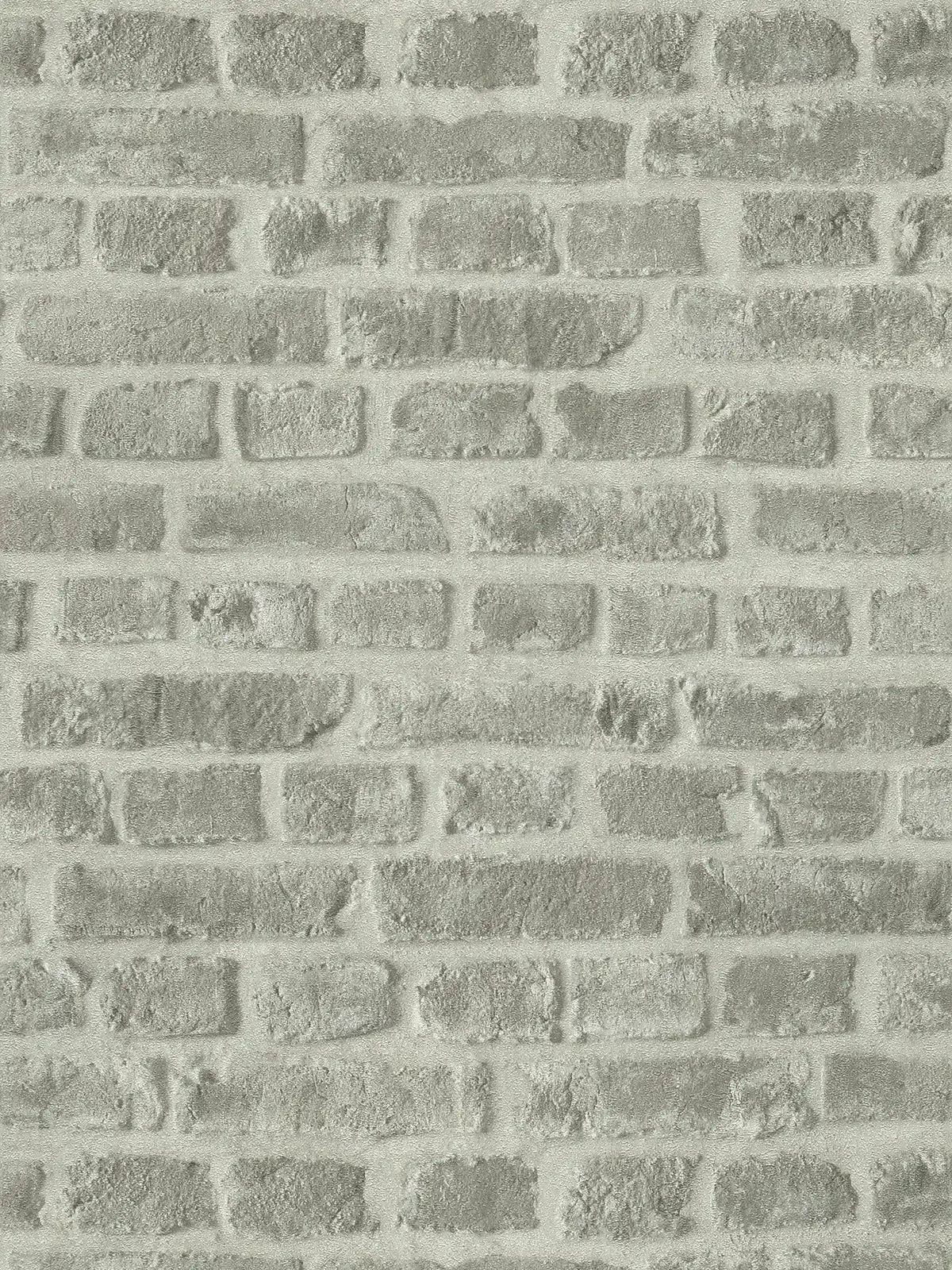 Sample - Soft Mortar Brick Wallpaper - Washed Grey