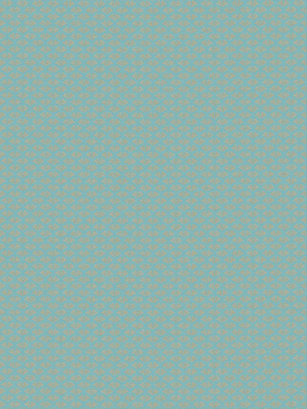 Sample - Tiny Wings - Art Deco Wallpaper - Aqua