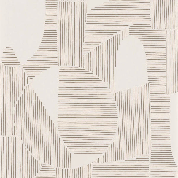 Sample - Graphique Casadeco  Wallpaper - Cream