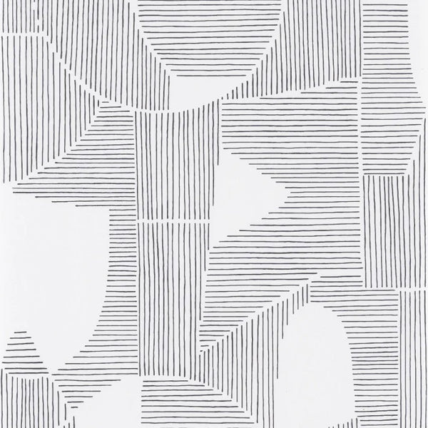 Sample - Graphique Casadeco  Wallpaper - Black and White