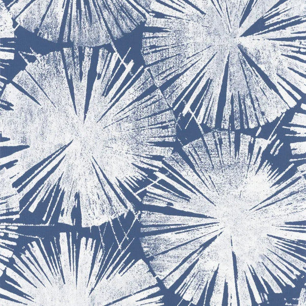 Sample - Nenuphar Ginkgo Wallpaper - Blue