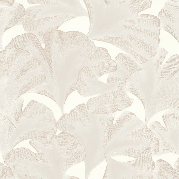 Biloba Ginkgo Wallpaper - Cream