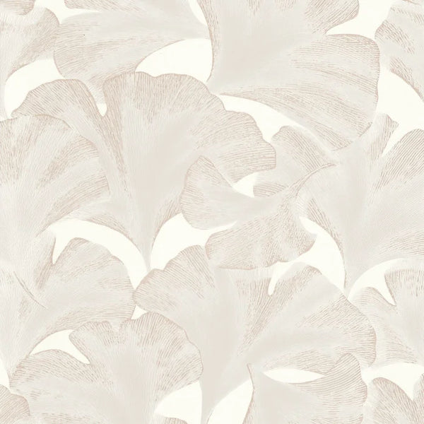 Sample - Biloba Ginkgo Wallpaper - Cream