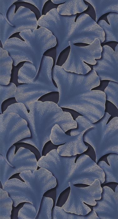 Biloba Ginkgo Wallpaper - Indigo