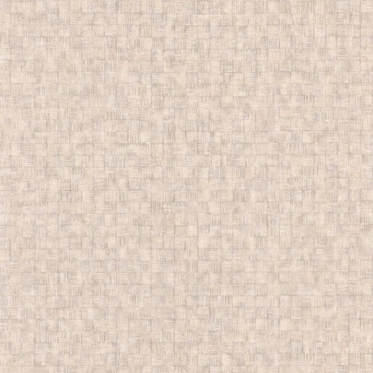 Damier Vinyl Big Weave Wallpaper - White Wash