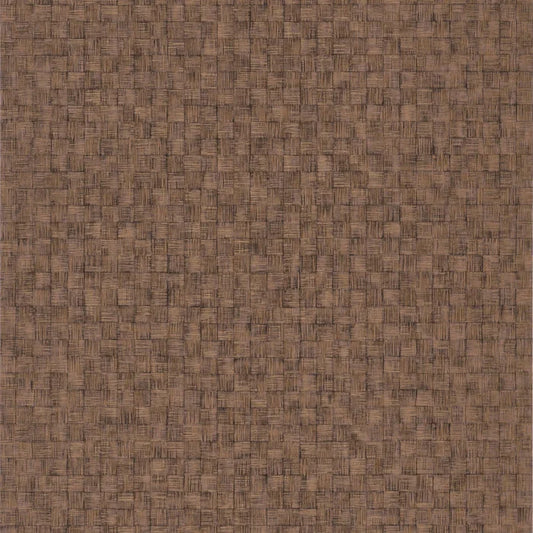 Damier Vinyl Big Weave Wallpaper  - Darker Natural
