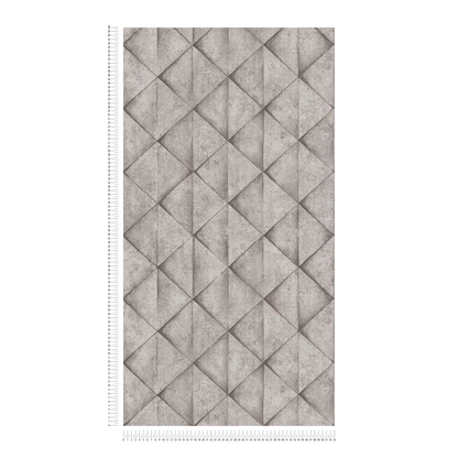 Geometric Concrete Wallpaper - Grey