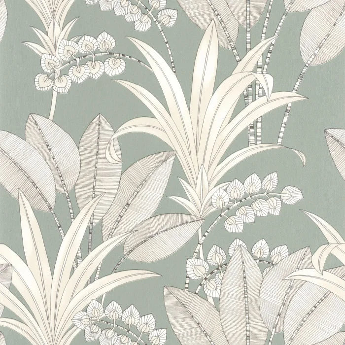 Sample - Palma Wallpaper - Powder Blue