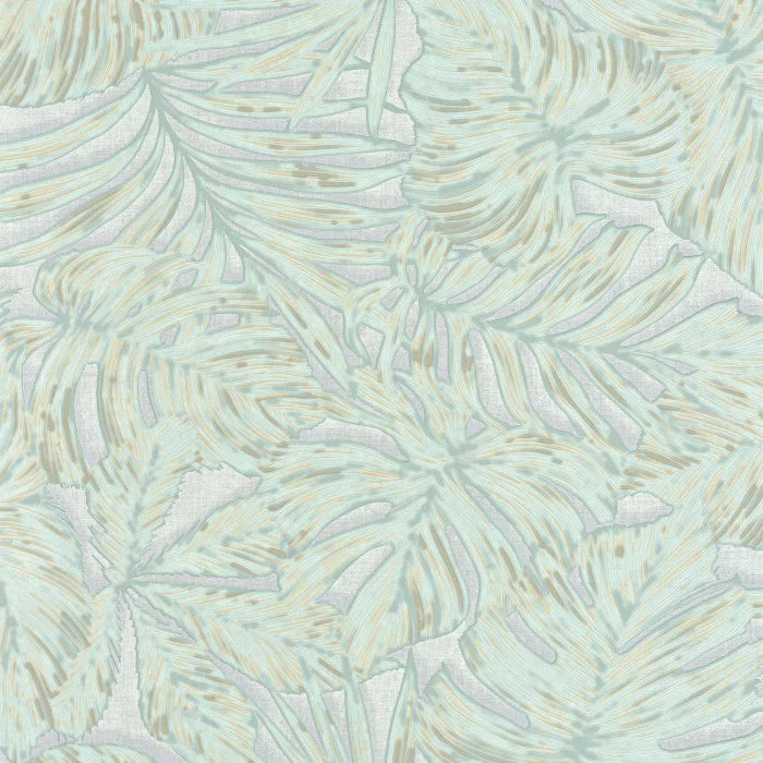 Sample - Granada Wallpaper - Grey/Green