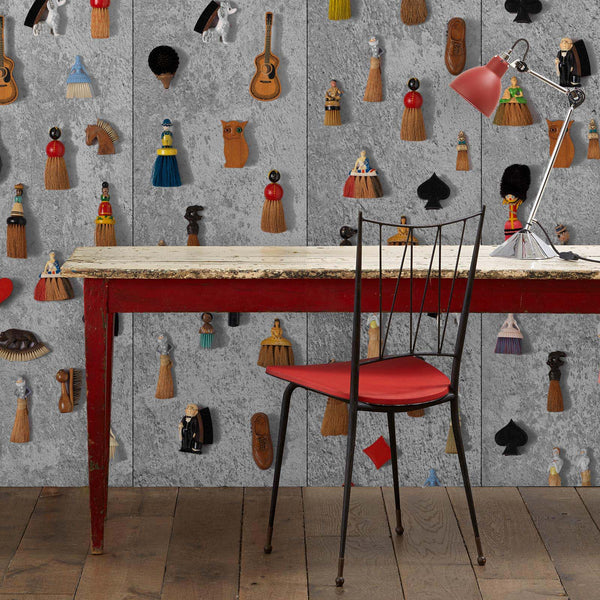 Sample - Obsession by Daniel Rozensztroch "Everyday Thing Series" Wallpaper - Brooms