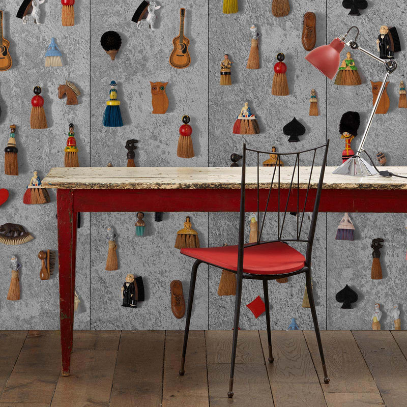 Sample - Obsession by Daniel Rozensztroch "Everyday Thing Series" Wallpaper - Brooms