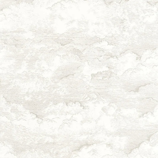 Songe Cloud Wallpaper - White Cotton