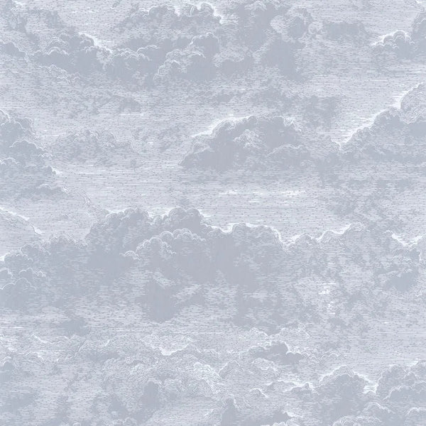Sample - Songe Cloud Wallpaper - Blue/Grey