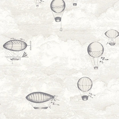 Expedition Wallpaper - White Cotton