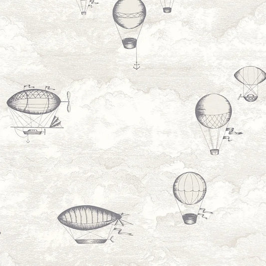 Expedition Wallpaper - White Cotton