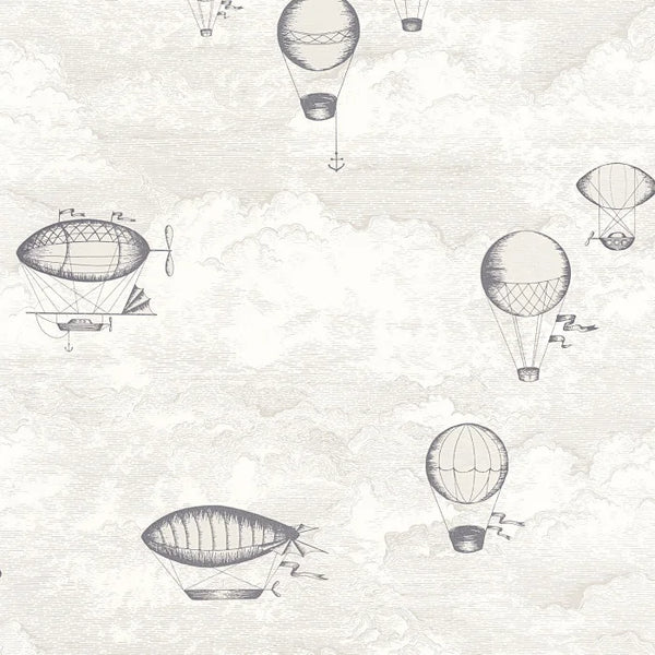 Sample - Expedition Wallpaper - White Cotton