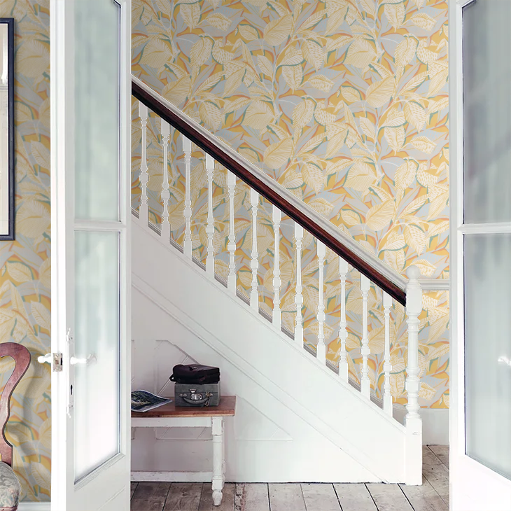 Riviera Lagoon Wallpaper - Citron