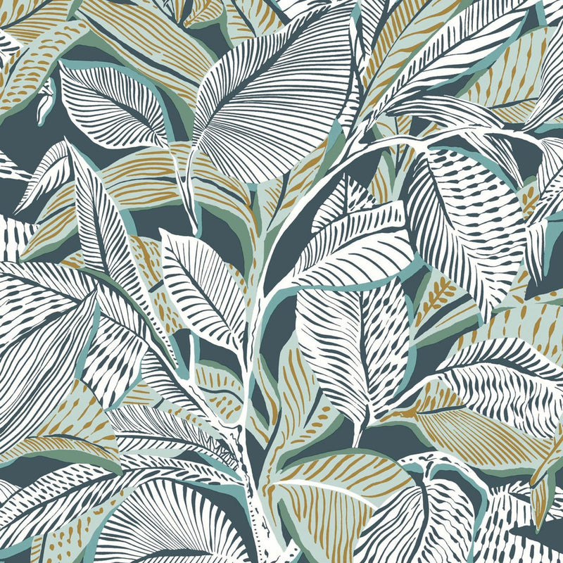 Riviera Lagoon Wallpaper - Blue Madura