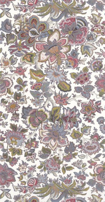 Sample - Provence Wallpaper - White Multi