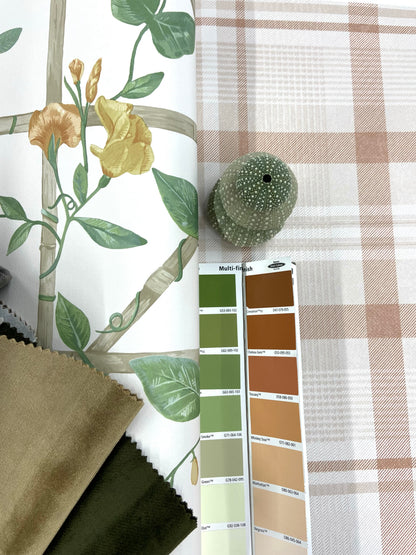 Kirkham Check - Plaid Wallpaper - Orange