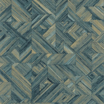 Bali Paille Vinyl Wallpaper - Shades of Blue