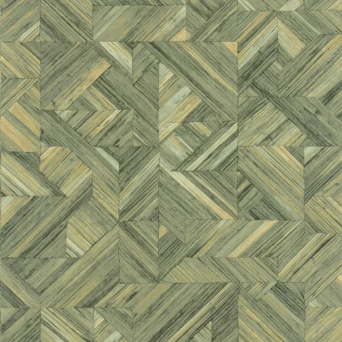 Sample - Bali Paille Wallpaper - Shades of Green