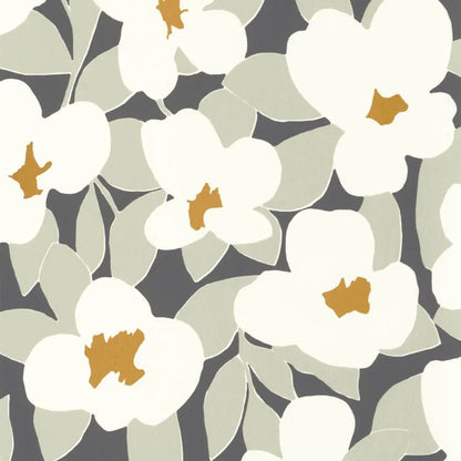 Iconic Flower Power Wallpaper - White/Grey