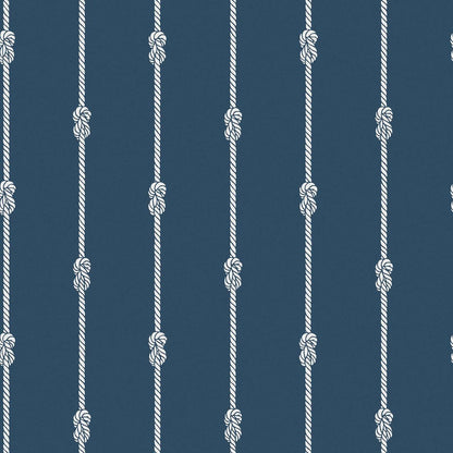 Nautical Knot Stripe  - Navy