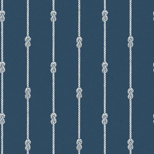 Nautical Knot Stripe  - Navy