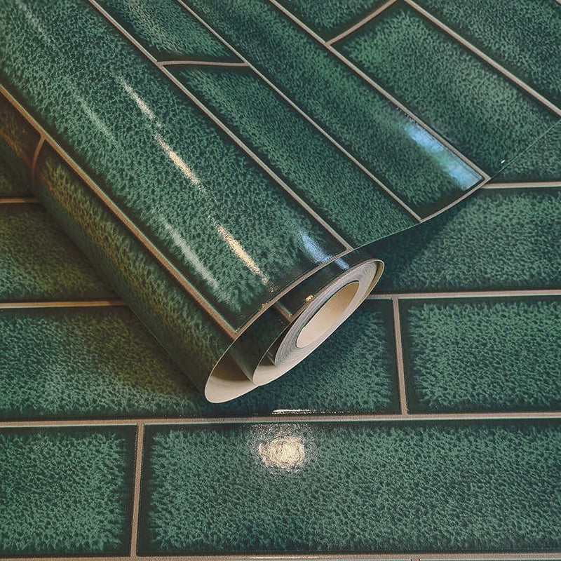 Celadon Gloss Tile Wallpaper - 3 Colours