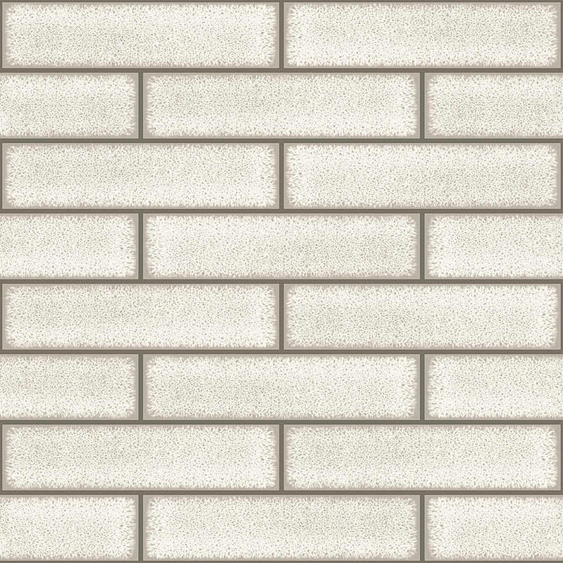 Sample - Celadon Gloss Tile Wallpaper - Dove