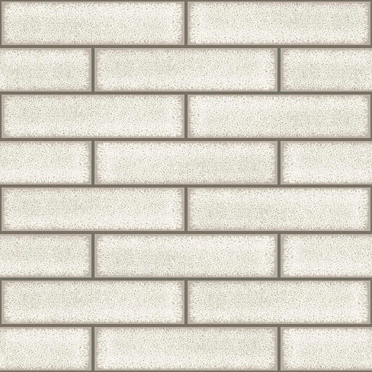 Celadon Gloss Tile Wallpaper - Dove