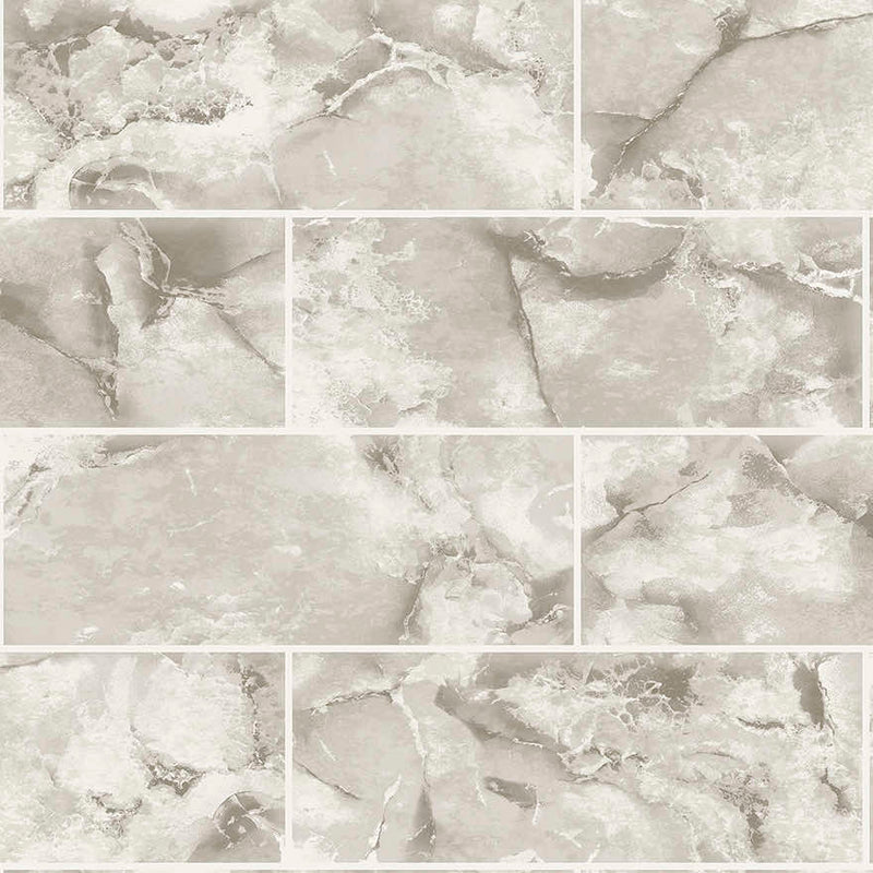 Odeon Tile Neutral Wallpaper