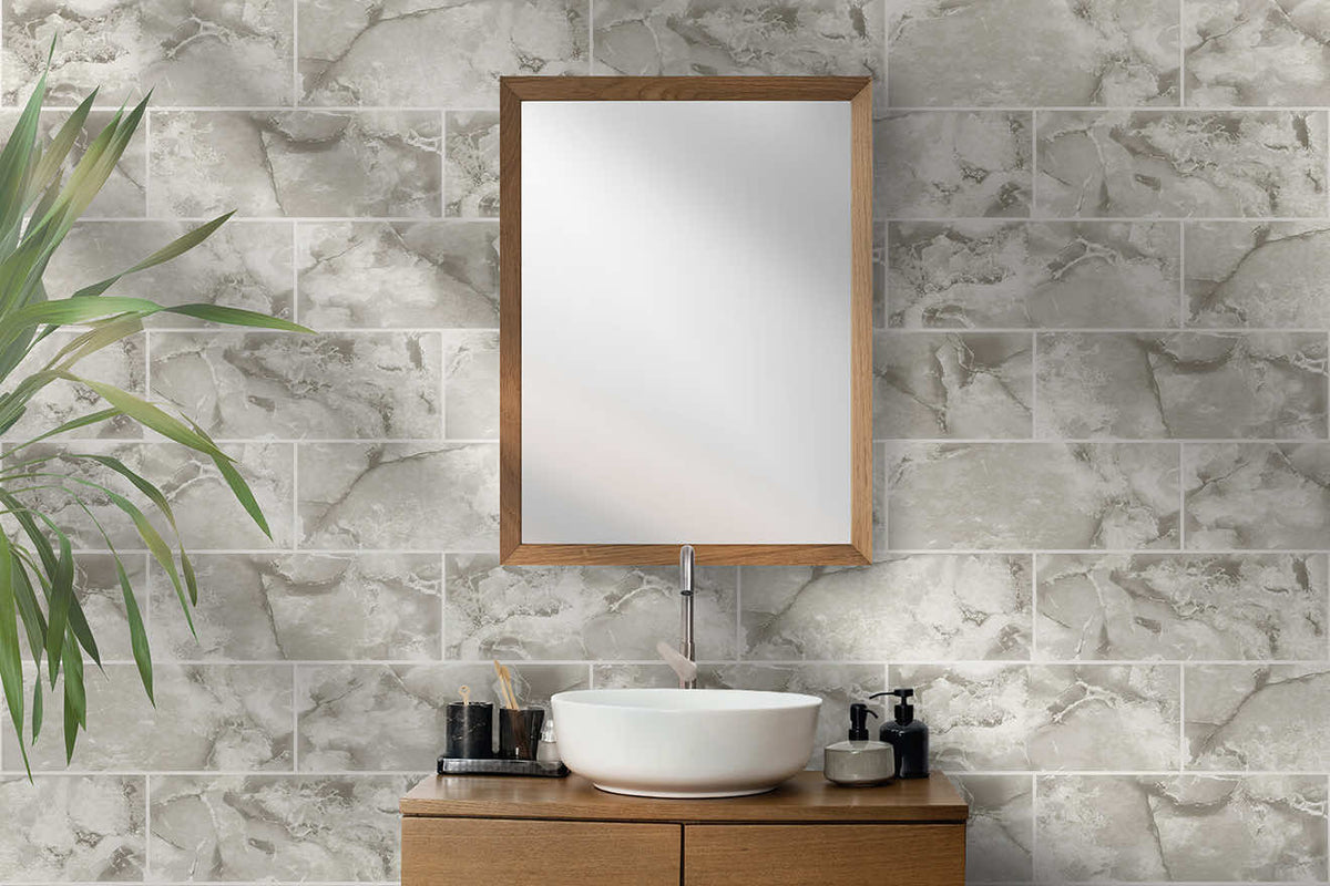 Odeon Tile Wallpaper - Neutral